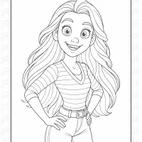 Cute Girl Coloring Pages 32