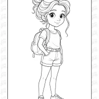 Cute Girl Coloring Pages 34