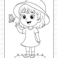 Cute Girl Coloring Pages 40