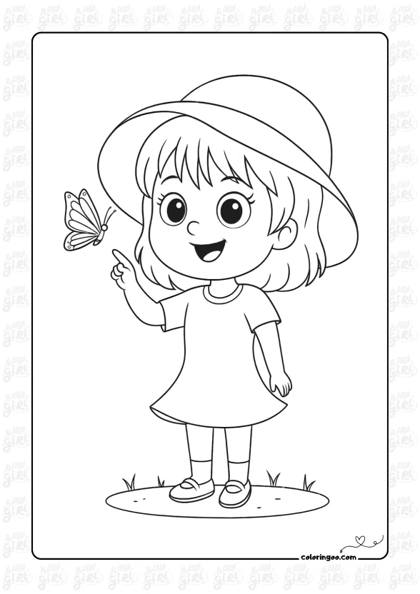 Cute Girl Coloring Pages 40