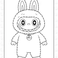Cute Labubu Coloring Page