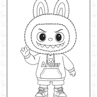 Cute Labubu Coloring Sheets