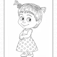 Cute Masha Coloring Pages 2 Cute Masha Coloring Pages
