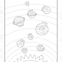 Cute Planets in the Solar System Worksheet 2 Cute Planets in the Solar System Worksheet