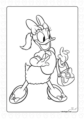 Daisy Duck with a Beautiful Bag