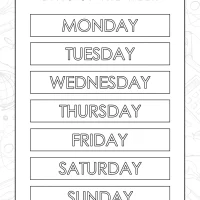 Day of the Week Printable Worksheet 56 Day of the Week Printable Worksheet