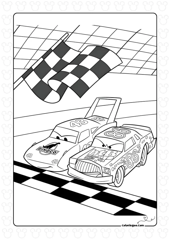 Dibujos para colorear de Cars de Disney 1 Dibujos para colorear de Cars de Disney