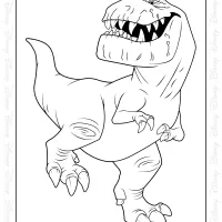 Dinosaur Butch Coloring Page