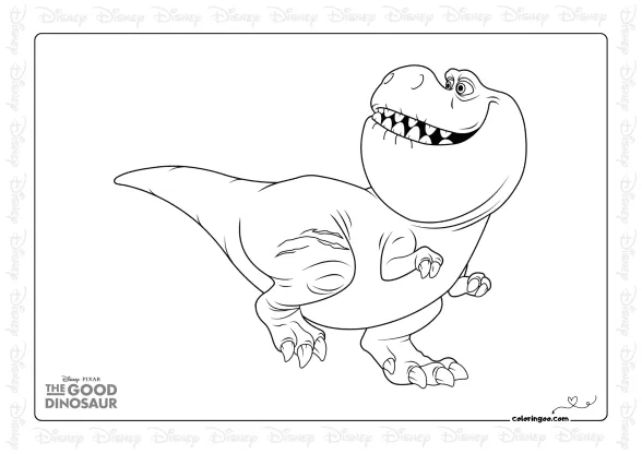 Dinosaur Nash Coloring Page