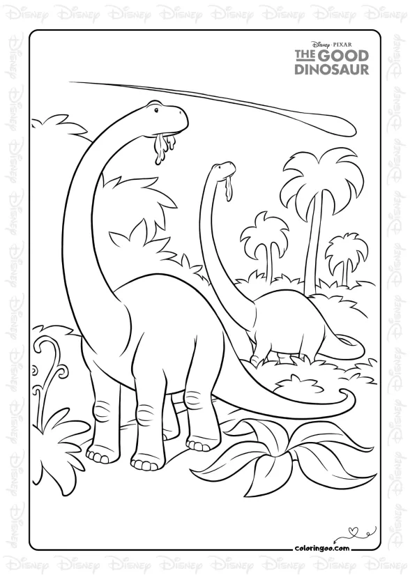 Dinosaurs and Asteroid Coloring Page 1 Dinosaurs and Asteroid Coloring Page