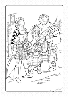 Disney Brave Coloring Sheet