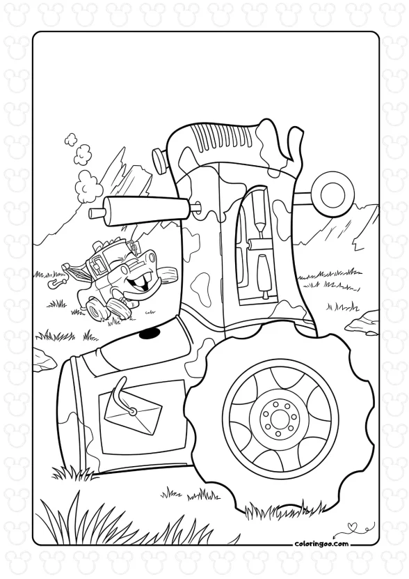 Disney Cars Colouring Sheet 1 Disney Cars Colouring Sheet