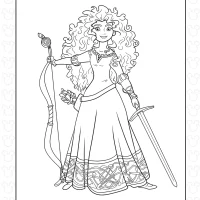 Disney Cartoon Brave Coloring Pages