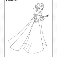 Disney Frozen Elsa Coloring Sheet