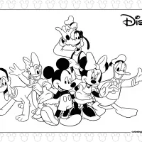 Disney Mickeys Typing Adventure Coloring Page