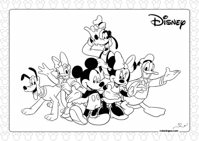 Disney Mickey’s Typing Adventure Coloring Page