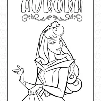 Disney Princess Aurora Coloring Page 11 Disney Princess Aurora Coloring Page