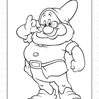 Doc from Snow White Coloring Page