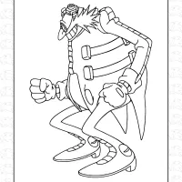 Dr Eggman from Sonic Coloring Page