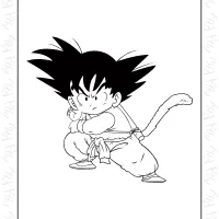 Dragon Ball Kid Goku Coloring Pages
