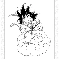 Dragon Ball Kid Goku Coloring Sheet
