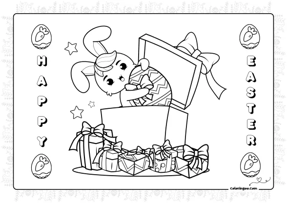 Easter Bunny in the Box