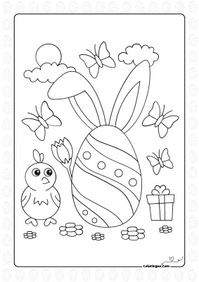 Easter Colouring Book