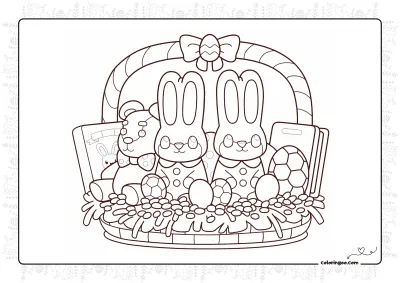 Easter Pdf Coloring Activities for Kids