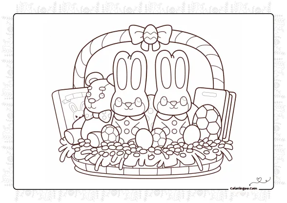 Easter Pdf Coloring Activities for Kids