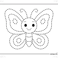 Easy Butterfly Tracing Sheet