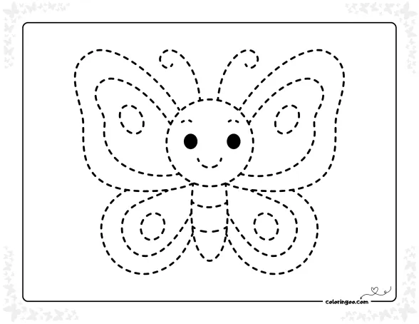 Easy Butterfly Tracing Sheet 1 Easy Butterfly Tracing Sheet