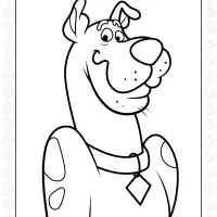 Easy Scooby Doo Coloring Page