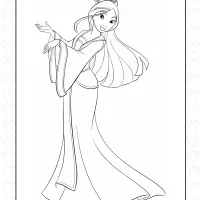 Fa Mulan Coloring Pages 12 Fa Mulan Coloring Pages