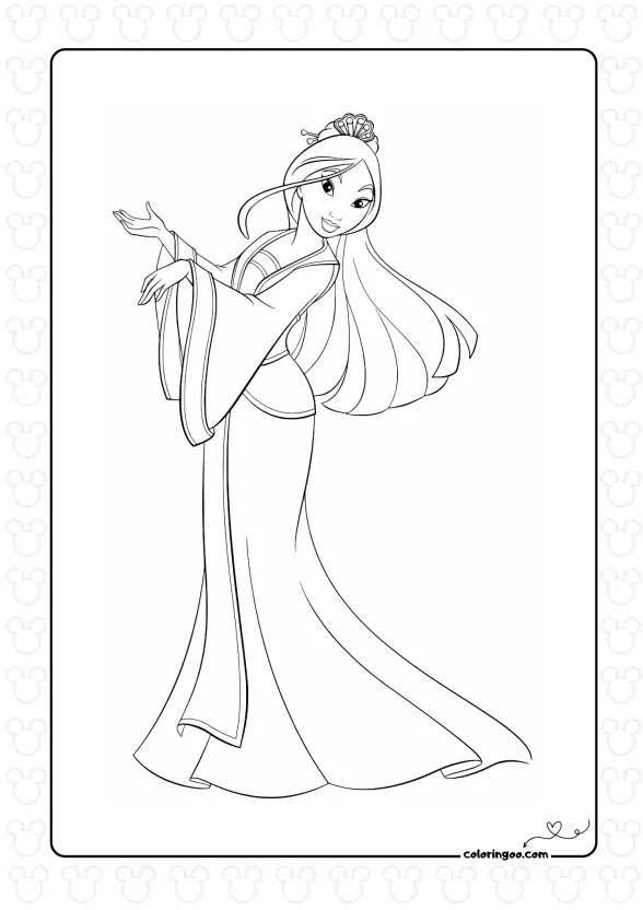 Fa Mulan Coloring Pages