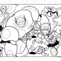 Free Big Hero 6 Coloring Sheet 1 Free Big Hero 6 Coloring Sheet