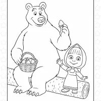 Free Masha and the Bear Coloring Pages 3 Free Masha and the Bear Coloring Pages