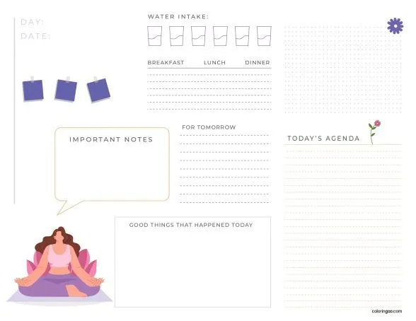Free Printable Daily Planner 02
