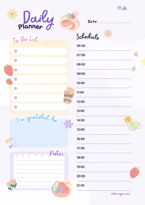 Free Printable Daily Planner 04