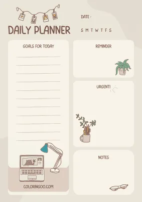 Free Printable Daily Planner 06