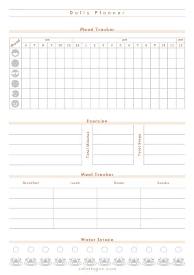 Free Printable Daily Planner 10