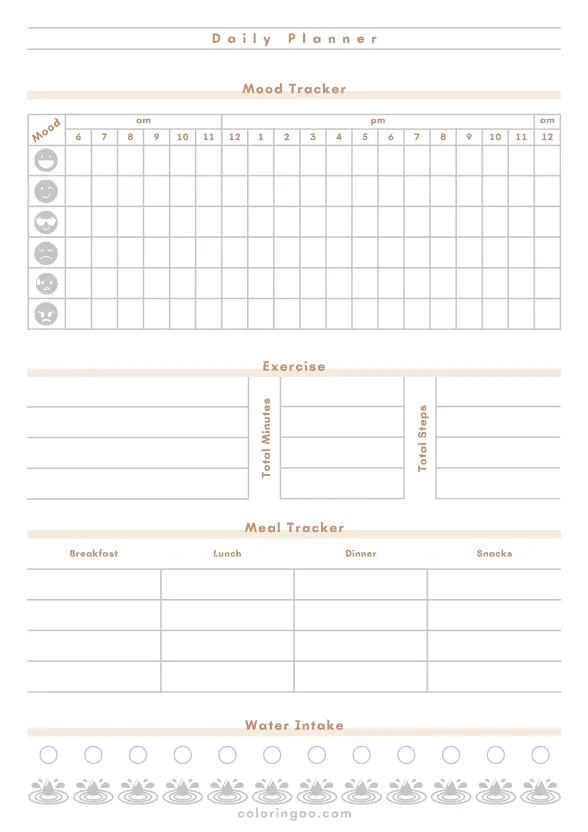 Free Printable Daily Planner 10