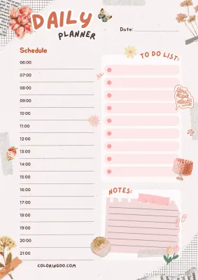 Free Printable Daily Planner 14