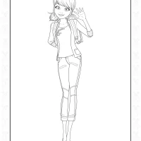 Free Printable Miraculous Ladybug Colouring Sheet