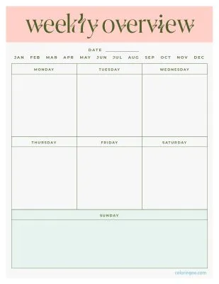 Free Printable Weekly Planner 03