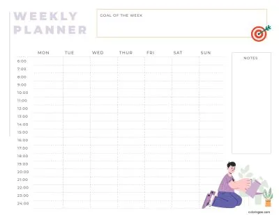 Free Printable Weekly Planner 07