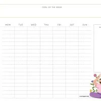 Free Printable Weekly Planner 08 8 Free Printable Weekly Planner 08