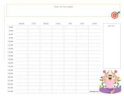 Free Printable Weekly Planner 08