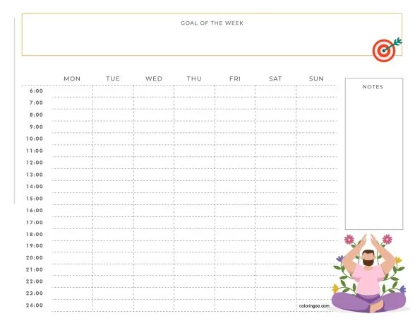 Free Printable Weekly Planner 08