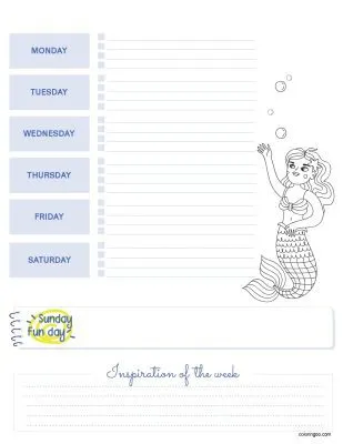 Free Printable Weekly Planner 10