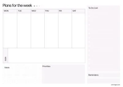 Free Printable Weekly Planner 11